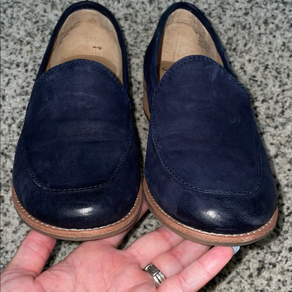 Women’s Sofft Napoli leather loafer navy size 7.5 - Picture 2 of 7